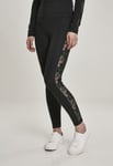 Urban Classics Leggings med svart spets dam (Svart,XS)