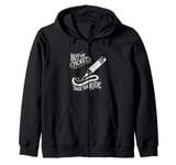 Buy the Ticket, Take the Ride - Writer's Artist Poet Pencil Zip Hoodie