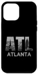 Coque pour iPhone 12 Pro Max City of Atlanta Georgia Skyline City of Atlanta Paysage urbain ATL Home