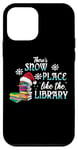 Coque pour iPhone 12 mini Bibliothèque - There's Snow Place Like The Library Christmas