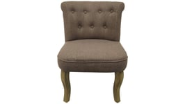 Fauteuil en tissu MARKI coloris taupe