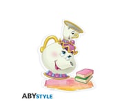 Figurine 2D - Disney - Acryl - La Belle et la Bête - Mme Samovar &amp; Zip - ABY