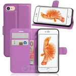 Apple Iphone Se (3Nd Gen) Pu Wallet Case [Purple]