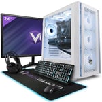 Vibox II-104 PC Gamer - 24" Écran Pack - Six Core Intel i5 10400F Processeur 4.3GHz - Nvidia RTX 3060 Ti 8Go - 16Go RAM - 1To NVMe M.2 SSD - Windows 11 - WiFi