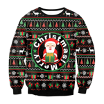 Ugly Christmas Sweater Herr Dam Tröjor 3D Rolig Söt printed Holiday Party Xmas Birthday Sweatshirts Unisex pullovers Toppar style 16 S