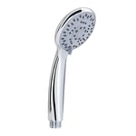 Gedy 0000GYHS1000610 G-Easy 06, Douchette à jets, tonique, Pluie+Soft, Pomme ABS avec finition chromée, 5 ans de garantie, Design R&S, Filtre de douche antisable inclus, Chrome, Unique