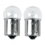 Blinkerslampa / Bromslampa - BA15S - 12V/10W - (2 st) Gul