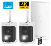 Swann Allsecure4K 2-Pack Trådlöst Övervakningskamerasystem inkl 64GB SD Card Hub