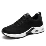 Mode kvinnor lätta sneakers vulkanisera skor ( set 1) four season black 35