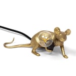 Seletti Mouse Lamp Lop lying down Bordslamp USB gold