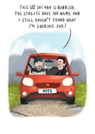 Happy Birthday Card U2 Sat Nav Funny Humour Joke Open Male Female FREE P&P