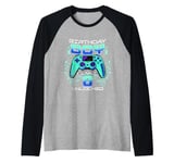 8th Birthday Boy Gamer Gift Age 8 Year Old GamingSon Raglan Baseball Tee