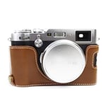 Fujifilm X100F kameraskydd konstläder slitagetålig - Brun