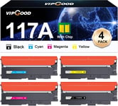 117A Cartouches De Toner Compatible Pour Hp 117A W2070A Toner Pour Color Laser Mfp 179Fnw 178Nw 178Nwg 179Fwg 150A 150W 150Nw W2070A W2071A W2072A W2073A (Noir Cyan Jaune Magenta, 4-Pack)