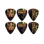 Perri's Leathers Ltd. - Motion Guitar Picks - David Bowie - Ziggy Stardust - Official Licensed Product - 6 Pack - MADE in CANADA.