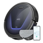 eufy G50 Hybrid Aspirateur Robot, Aspiration 4 000 Pa, Dynamic Navigation, Pro-Detangle Comb, Roller Brush, Patin de Nettoyage pour Laver la Surface des sols, pour Poils d'animaux, sols durs, Tapis