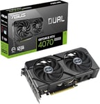 ASUS Dual GeForce RTX 4070 Super EVO 12GB GDDR6X (PCIe 4.0, 12GB GDDR6X, DLSS 3, HDMI 2.1a, DisplayPort 1.4a, 2.5-Slot Design, Axial-Tech Fan Design, 0dB Technology)