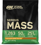 Optimum Nutrition Serious Mass Protein Powder with Creatine, Glutamine, 25 Vitam