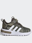 adidas Sportswear Boys Infant Racer Tr23 Trainers - Khaki, Khaki, Size 5.5