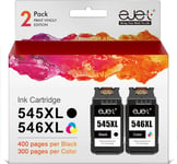 545 546 XL Cartouches d'encre Remplacement (Noir Couleur) pour Canon 545-546 XL PG-545XL CL-546XL pour Pixma MX495 TR4550 MG3050 TS3150 MG2950 TR4551 TS3151 MG2450 MG2500 MG2550S MG2555S