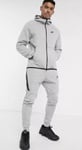 Retro Nike Tech Fleece Mens Tracksuit SET GREY HEATHER Old School Style Size XL