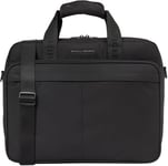 TOMMY HILFIGER TH Repreve Computer Bag AM0AM13186, Sac d'ordinateur Homme, Black (Black), OS