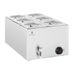 Royal Catering Bain marie - 600 W 6 GN 1/6 Trykk