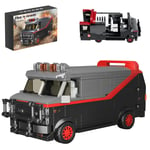 MOC Classic Movie A-Teamed Van Car Building Blocks Speed Champion Special Car Ve