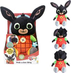 Bing, Peek-A-Boo, Talking Teddy Bear. Cute, Interactive Rabbit, Sensory Toy for