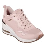 Skechers Women's Million Hotter AIR, Blush Duraleather/Leather Trim, 2.5 UK