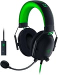 BlackShark V2 - Casque Gaming Esports Premium (Haut-parleurs TriForce 50mm, Microphone HyperClear Cardioïde, Réduction Passive du Bruit, Son Spatial THX) Noir-Vert