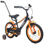 Polkupyörä lasten Polkupyörä 16 tuumaa Tracker bike neon oranssi Sun Baby