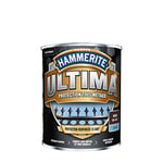 Hammerite Ultima - Peinture Acrylique Tous Métaux - 3 en 1 : Antirouille, Direct sur Rouille et Sans Sous-couche - Brillant Brun 2,5 L