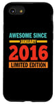 Coque pour iPhone SE (2020) / 7 / 8 Awesome Since January 2016 9 Years Old 9th Birthday