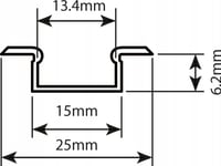 Led-List Prescot Led-Profil Micro-K-Alu-Mlc-1M 1M Milky Flush Anodiserad Com