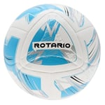 Precision Rotario FIFA Quality Match Football, 8 Panel Hybrid with Anli Campus Vimini 1.00mm textured PU, 2024 High Rebound Professional Ball, White Blue, Size 3