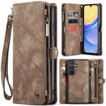 CaseMe Samsung Galaxy A16 Fodral 008 Series Löstagbart Skal Brun