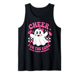 Cheer for the Cure Breast Cancer Awareness Ghost Pink Ribbon Tank Top