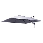 Vacchetti 73007700RI Pièce de Rechange Bâche de Protection pour Parasol Modèle Montana Gris, Multicolore Grand