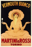 PUB VERMOUTH BIANCO MARTINI ROSSI Rkky-POSTER 42x60cm d'une AFFICHE VINTAGE