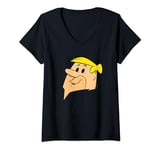 The Flintstones Barney Face T-Shirt avec Col en V