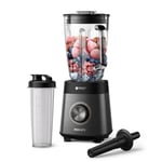 Philips 5000 Series Blender - 1200W Motor. ProBlend Plus Technology. Dishwasher-Safe Parts. Automated cleaning. 2L Capacity. Black (HR3041/00)