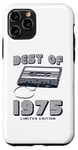 Coque pour iPhone 11 Pro Retro Best of 1975 Mixtape Vintage 50th Birthday Design