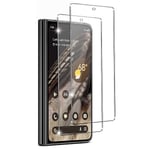 2-PACK Google Pixel Fold Härdat glas 0.26mm 2.5D 9H Transparent