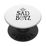 Junior Sad Boyz Crying Cherub Angel With Halo And Wings PopSockets Adhesive PopGrip