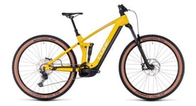 Vtt electrique tout suspendu cube stereo hybrid 140 hpc pro 750 shimano deore 11v 750 wh 29   jaune vivid sun 2024