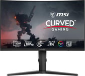 MSI MAG 275CQRF-QD E2 Quad HD 27" Curved Rapid VA LCD Gaming Monitor - Black, Black