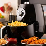 Otek 4.5L Air Fryer 1450W Low Fat Oil Free Frying Compact Cooker Oven Timer