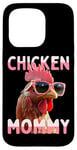 Coque pour iPhone 15 Pro Chicken Mommy Poules Maman Fermière Éleveur de Volailles