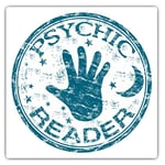 2 x Square Stickers 7.5 cm - Beautiful Psychic Reader Cool Gift #4171